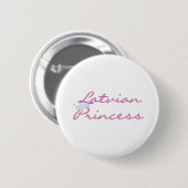 Badge Rond 5 Cm Princesse letton (Devant & derrière)