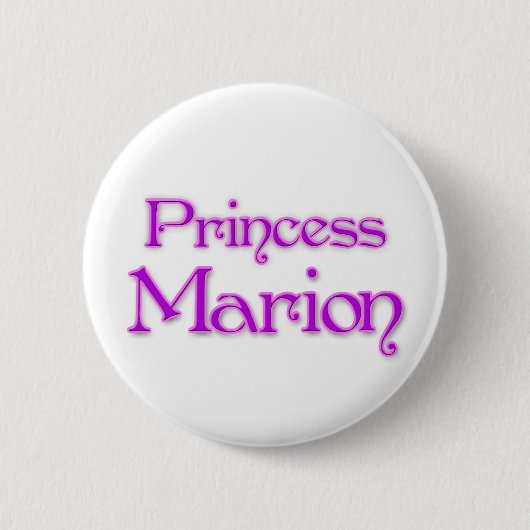 Badge Rond 5 Cm Princesse Marion (Devant)