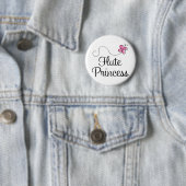 Badge Rond 5 Cm Princesse mignonne de cannelure (En situation)