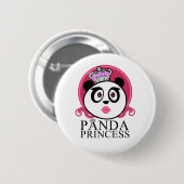 Badge Rond 5 Cm Princesse Panda (Devant & derrière)