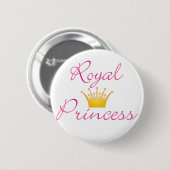 Badge Rond 5 Cm Princesse royale (Devant & derrière)