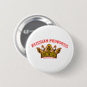 Badge Rond 5 Cm Princesse russe (Devant & derrière)