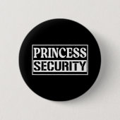 Badge Rond 5 Cm Princesse Sécurité Fun Anniversaire Halloween Part (Devant)