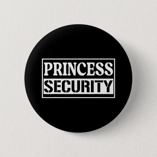 Badge Rond 5 Cm Princesse Sécurité Fun Anniversaire Halloween Part (Devant)