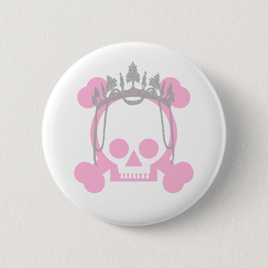 Badge Rond 5 Cm Princesse Skull (Devant)