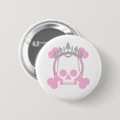 Badge Rond 5 Cm Princesse Skull (Devant & derrière)