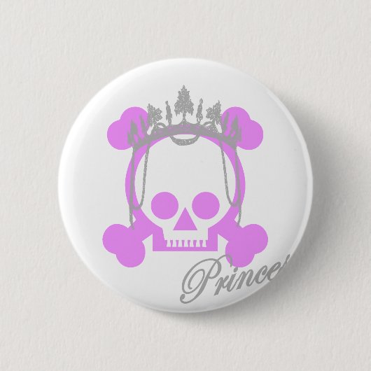 Badge Rond 5 Cm Princesse Skull (Devant)