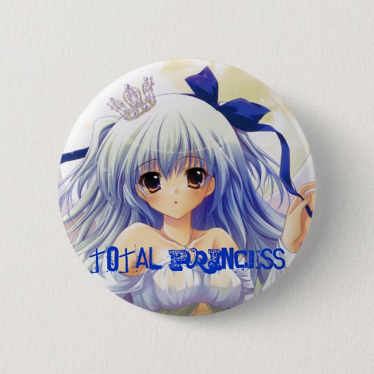 Badge Rond 5 Cm Princesse totale Button (Devant)