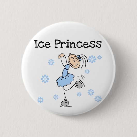 Badge Rond 5 Cm Princesse Tshirts et cadeaux de patinage de glace (Devant)