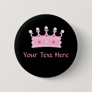 Badge Rond 5 Cm PrincessPartyCrown