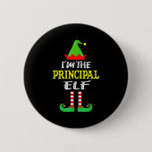 Badge Rond 5 Cm Principal Elf Matching Family Group Christmas  (Devant)