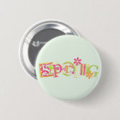Badge Rond 5 Cm Printemps (Devant & derrière)