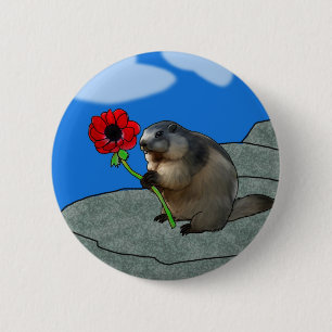 Badge Rond 5 Cm Printemps !