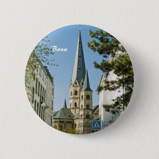 Badge Rond 5 Cm Printemps à Bonn (Devant)
