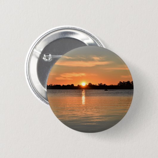 Badge Rond 5 Cm Pris dans l'insigne du coucher du soleil (Devant & derrière)