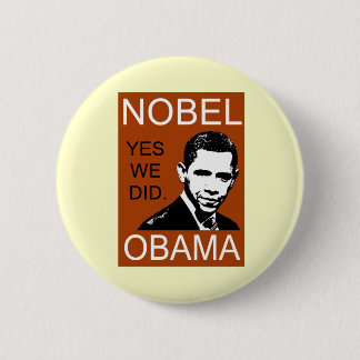 Badge Rond 5 Cm Prix de paix Nobel Obama