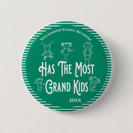 Badge Rond 5 Cm Prix des grands-parents de la Réunion Les plus gra (Devant)