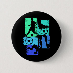 Badge Rond 5 Cm Prix du gagnant de football fantastique 