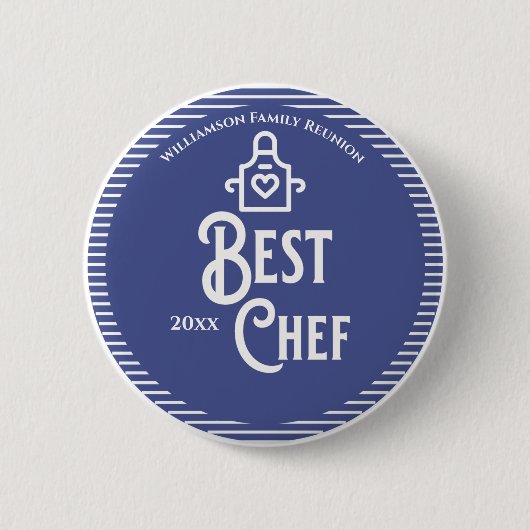 Badge Rond 5 Cm Prix du meilleur chef de la Réunion familiale (Devant)