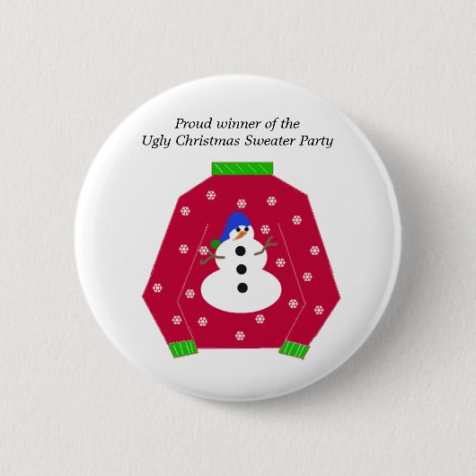 Badge Rond 5 Cm Prix du pull de Noël (Devant)
