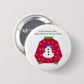 Badge Rond 5 Cm Prix du Pull de Noël Laid (Devant & derrière)