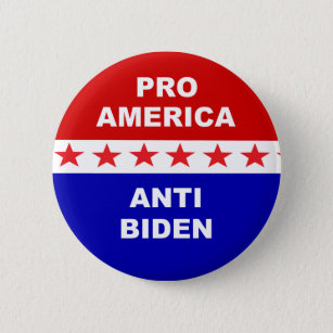 Badge Rond 5 Cm Pro America Anti Biden