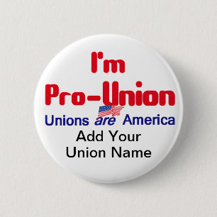 Badge Rond 5 Cm Pro bouton des syndicats