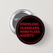 Badge Rond 5 Cm Pro-communiste (Devant & derrière)