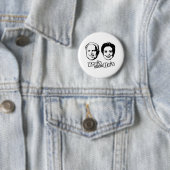 BADGE ROND 5 CM PRO-MCCAIN : BRO'S AVANT HO'S (En situation)