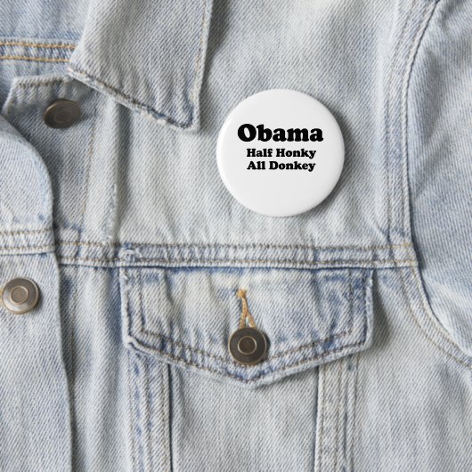 BADGE ROND 5 CM PRO OBAMA (En situation)