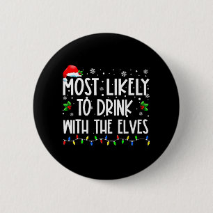 Badge Rond 5 Cm Probable De Boire Avec La Famille Elves Elf Christ