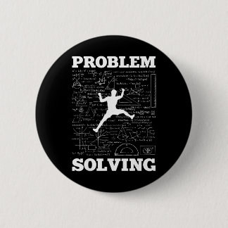 Badge Rond 5 Cm Problem Solving Climber Rock Climbing Bouldering P