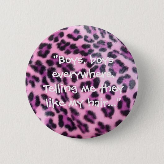 Badge Rond 5 Cm "Problème bouton dans Moshpit" (Devant)
