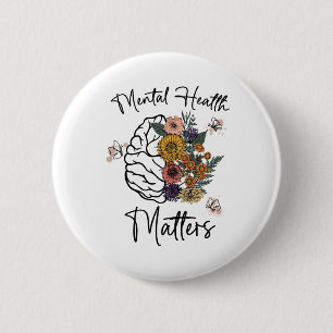 Badge Rond 5 Cm Problèmes de santé Sensibilisation à la santé ment