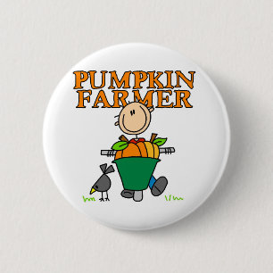 Badge Rond 5 Cm Producteur de citrouilles