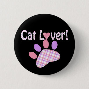 Badge Rond 5 Cm Produits Amoureux de les chats