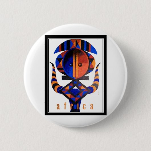 Badge Rond 5 Cm Produits d'Afrique (Devant)