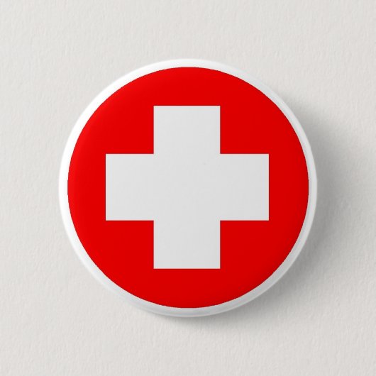 Badge Rond 5 Cm Produits et conceptions de Croix-Rouge ! (Devant)