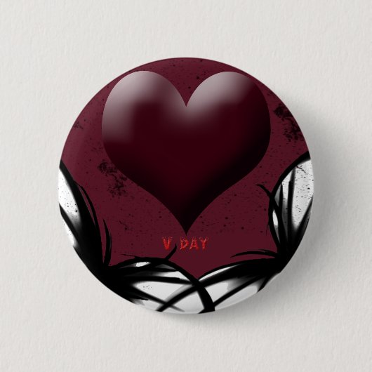 Badge Rond 5 Cm Produits Goth V-Day (Devant)