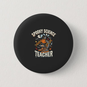 Badge Rond 5 Cm Prof de biologie Halloween Science effrayante