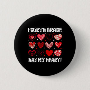 Badge Rond 5 Cm Prof de CM1 Saint Valentin Drôle A Pris Mon Cœur