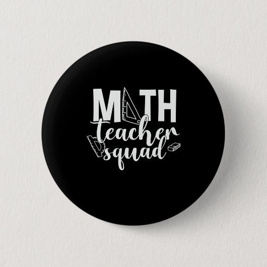 Badge Rond 5 Cm Prof de maths Prof de maths Squad (Devant)
