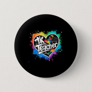 Badge Rond 5 Cm Prof Tk Maternelle De Transition Cœur Retour À