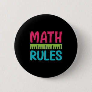 Badge Rond 5 Cm Professeur Cadeaux Règles mathématiques