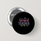 Badge Rond 5 Cm Professeur d'art béni enseignant (Devant & derrière)