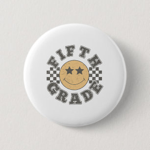 Badge Rond 5 Cm Professeur de cinquième année Premier jour de 5e a