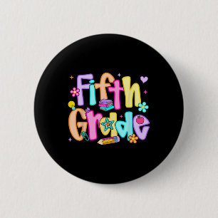 Badge Rond 5 Cm Professeur de cinquième année Prépa Retour à l'éco