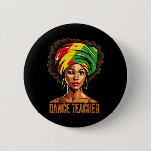 Badge Rond 5 Cm Professeur de danse Afro Afrique-Amérique Histoire