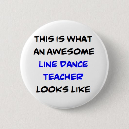 Badge Rond 5 Cm professeur de danse en ligne, génial (Devant)
