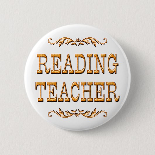 Badge Rond 5 Cm Professeur de lecture (Devant)
